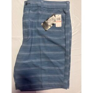 NWT PGA TOUR Men's Blue Stripe Stretch Golf Shorts Size 40  Active Waistband